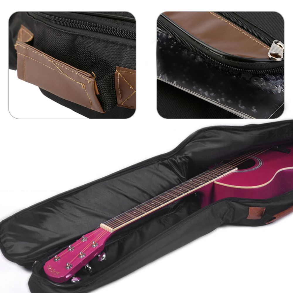 41 Inch Classic Soft Acoustic Guitar Bass Case Bag Holder Cotton Padded