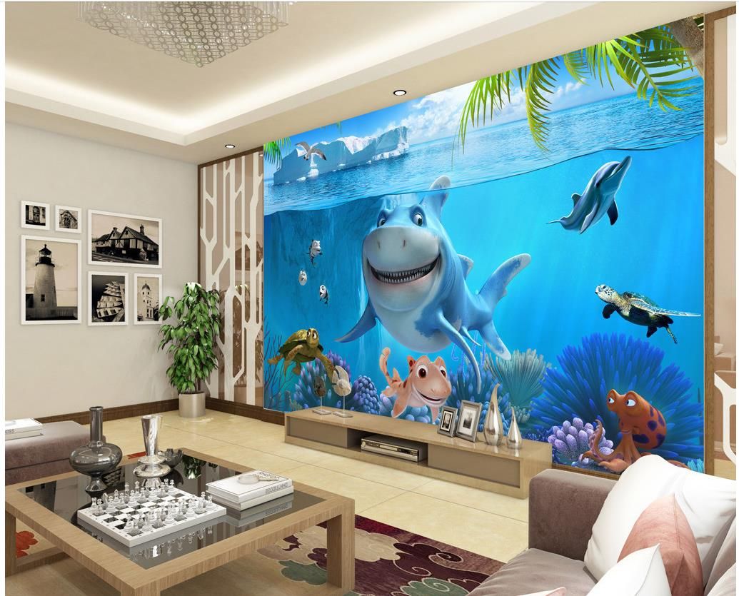 3d Underwater World Children S House Wall Mural 3d Wallpaper 3d