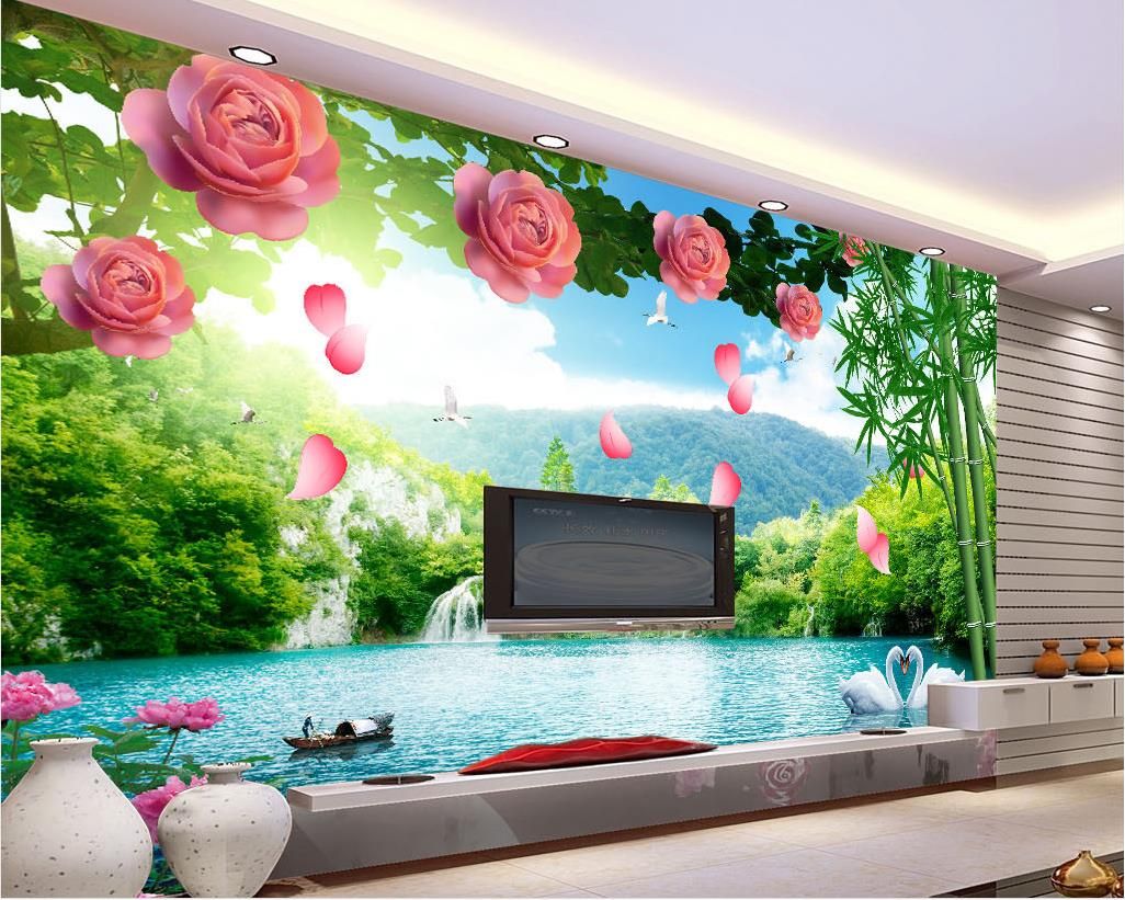 Photo Wallpaper For Walls custom any size 3d flower vines landscape tv background wall Photo Wallpaper For Walls custom any size 3d flower vines landscape tv background wall