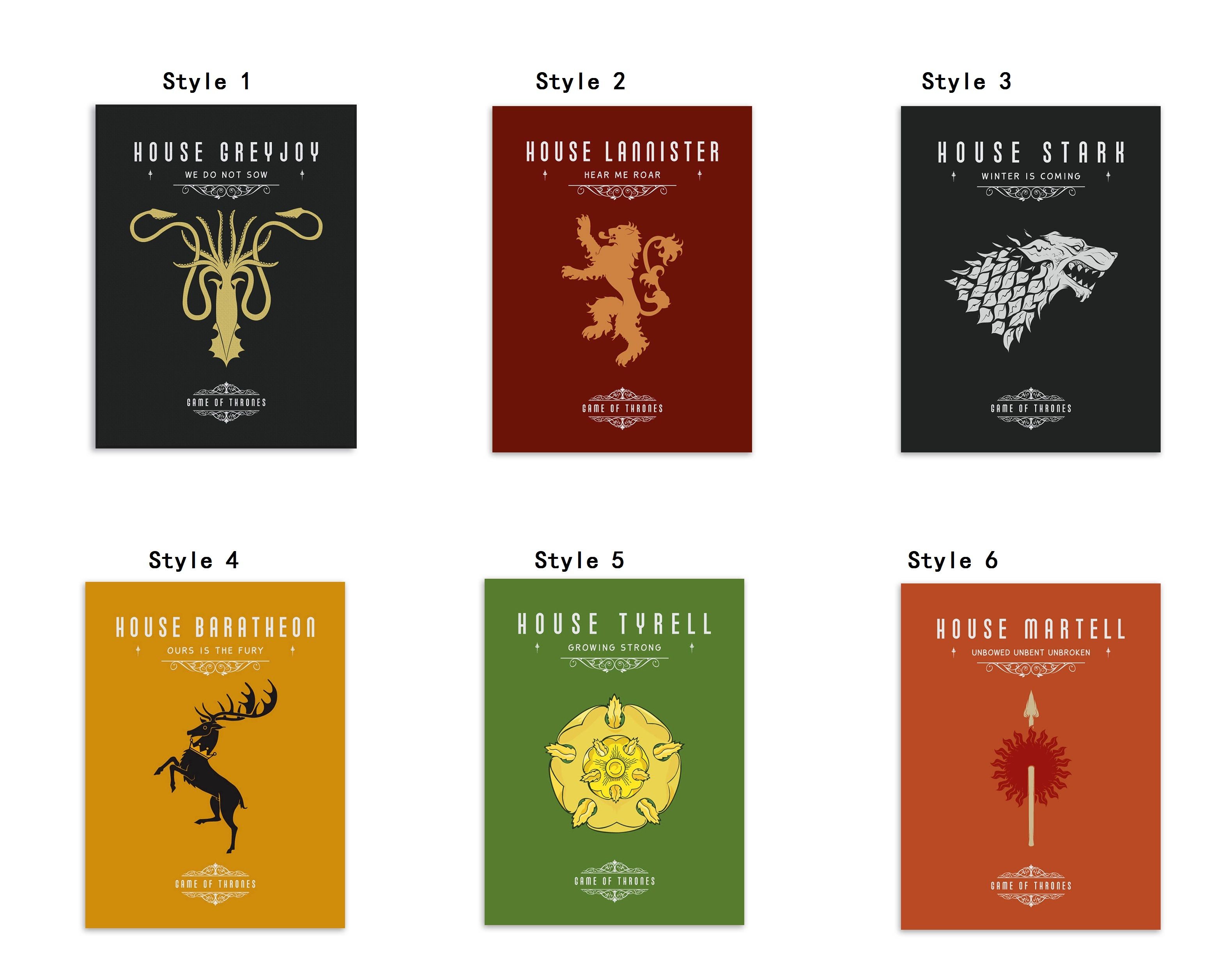 2017 single unframed game of thrones flags separate painting oil 2017 single unframed game of thrones flags separate painting oil