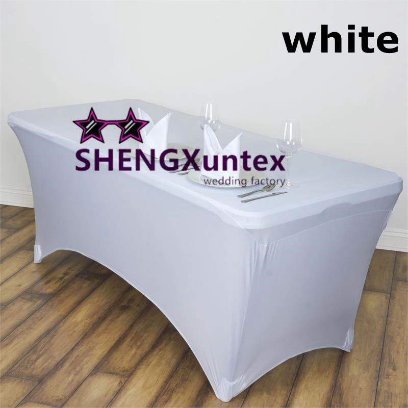 Lycra Spandex Table Cover Rectangular Cloth Round Vinyl 5pcs Lot Lycra Spandex Table Cover Rectangular Cloth
