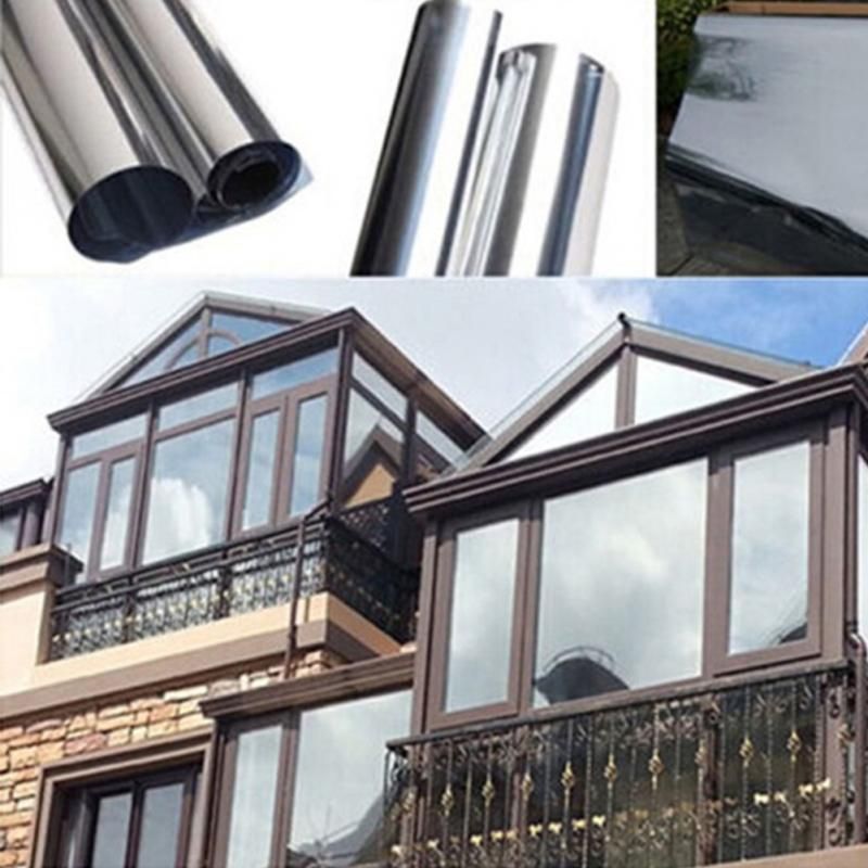New Silver Insulation Window Stickers Solar Reflective One Way New Silver Insulation Window Stickers Solar Reflective One Way Mirror Color 200 50cm Glass S With 4 18 Piece On