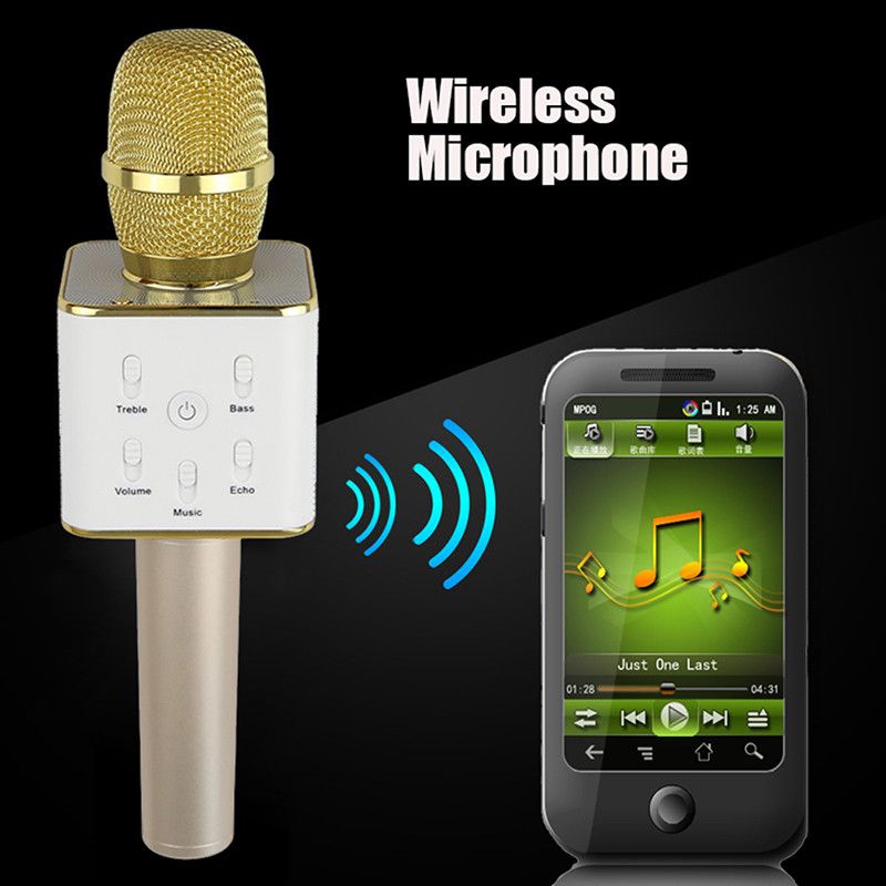 Mini Wireless Microphone Q7 Home Ktv Karaoke Player Handheld Bluetooth
