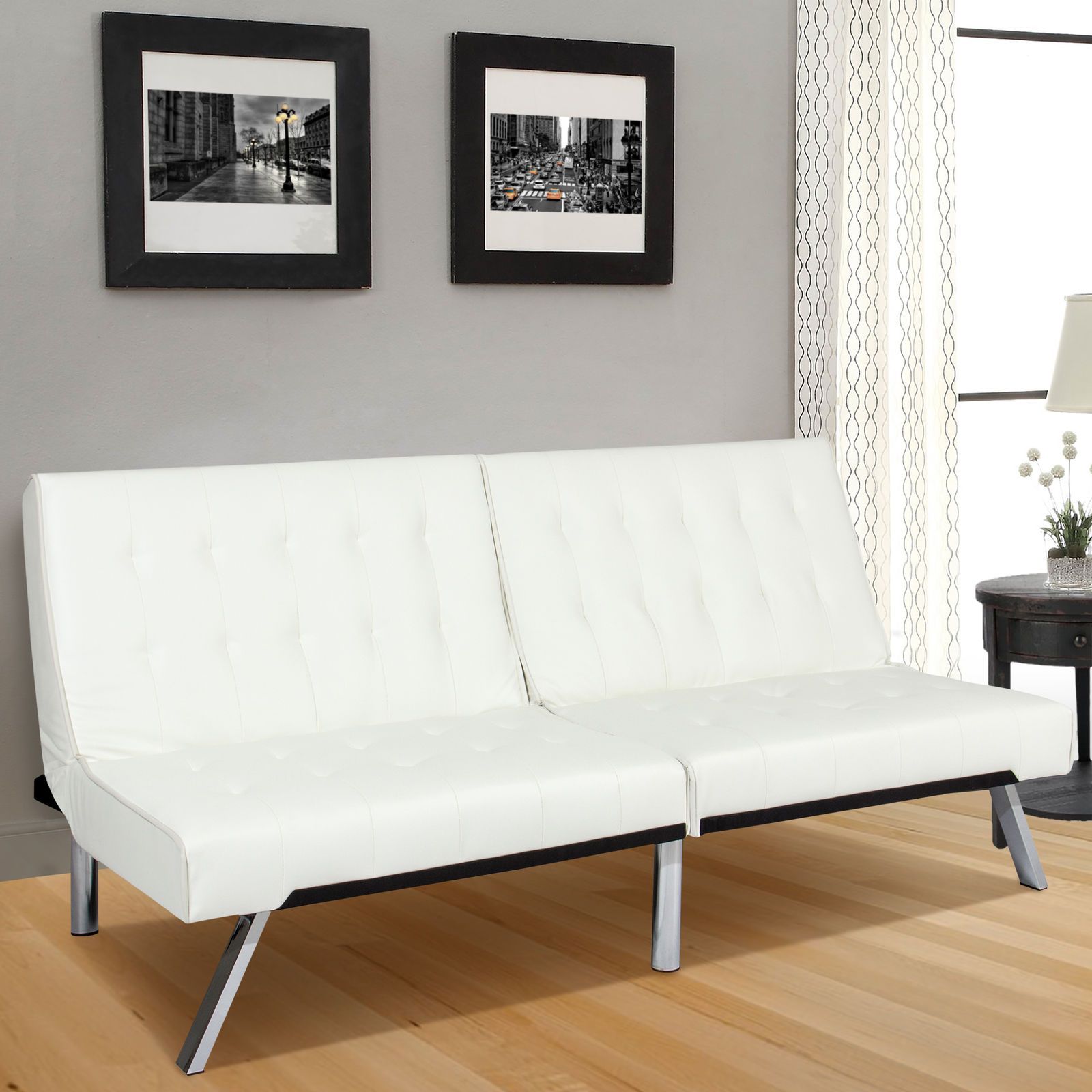 2019 Modern Leather Futon Sofa Bed Fold Up Down Couch Recliner 2019 Modern Leather Futon Sofa Bed Fold Up Down Couch Recliner Lounger Sleeper Whte From Newlife2018dh 149 75 Dhgate Com