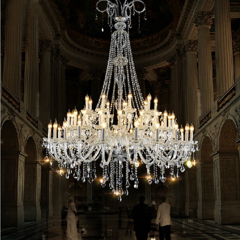Hotel Banquet Hall Crystal Chandelier Villa Living Room Hotel Banquet Hall Crystal Chandelier Villa Living Room Elegant Contemporary Duplex Building Staircase Entryway