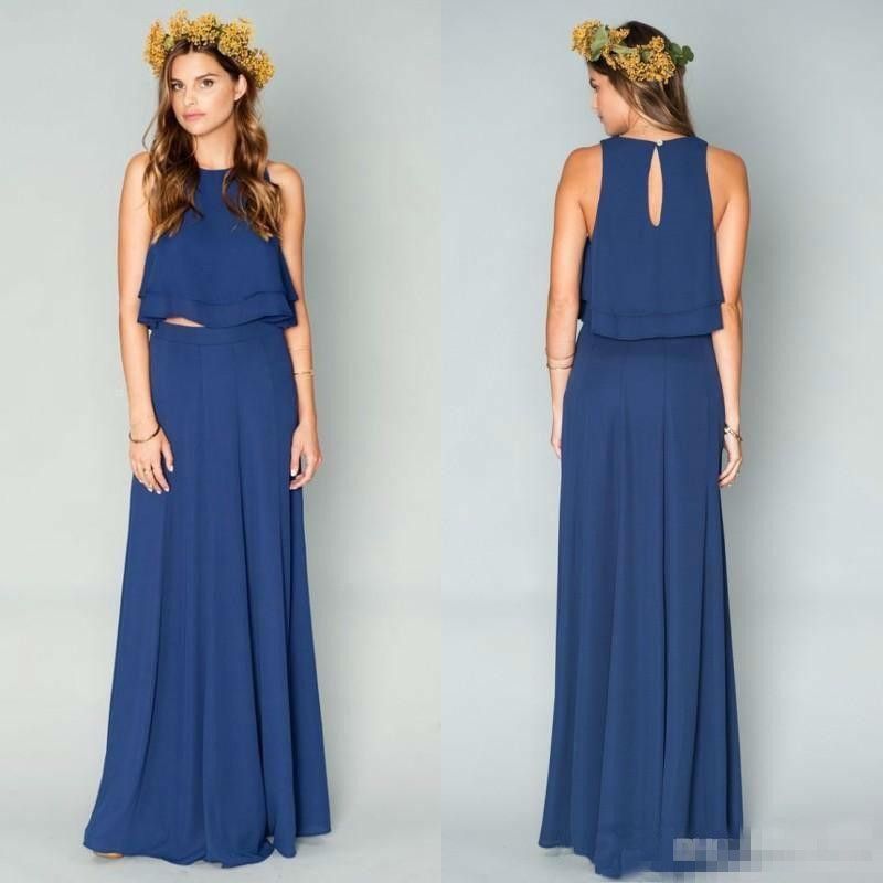 two piece junior bridesmaid dresses