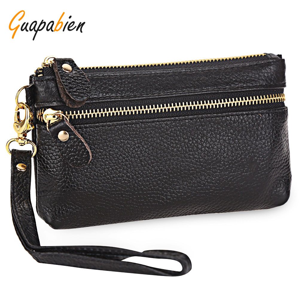 Wholesale Guapabien PU Leather Coin Purse Fashion Zipper Long Coin Bag Women Clutch Coin Purses ...