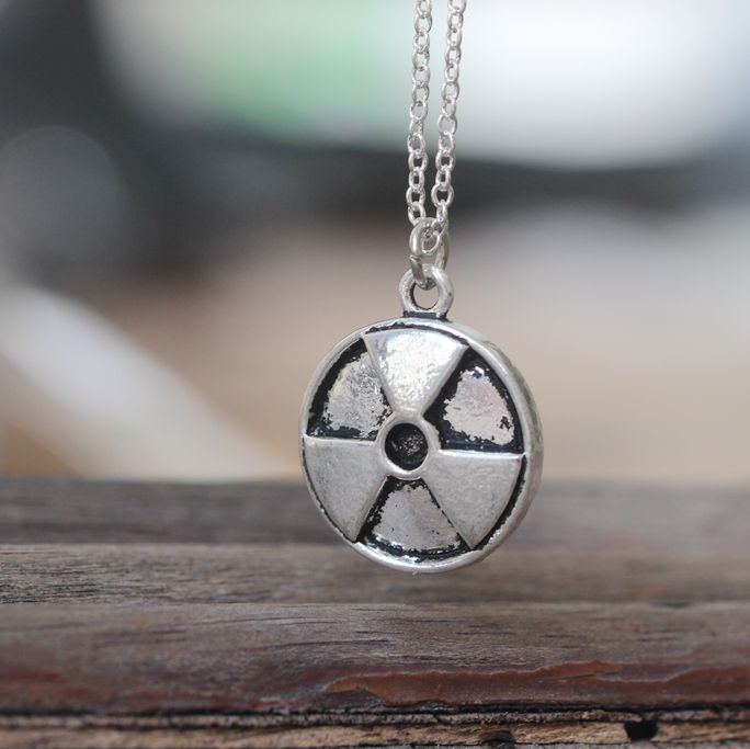 2020 Back To The Future Nuclear Necklace TIME Clock Necklace Flux