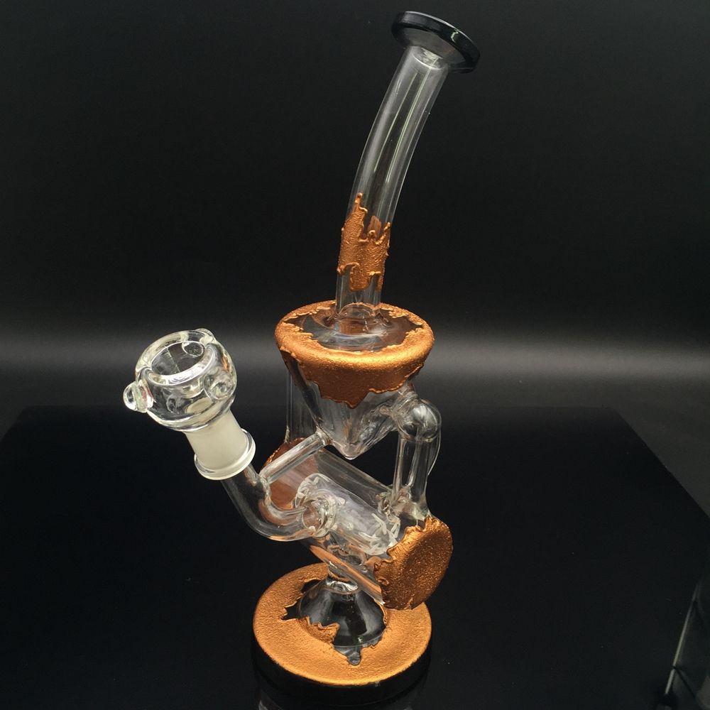 2021 Copper Bongs Glass Bong Breaker Bongs With 14mm Glass Bowl Quartz