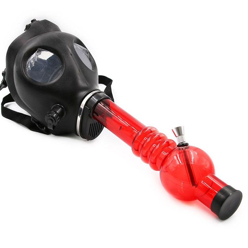 2017 Fashion Silicone Gas Mask Pipe Creative Acrylic Smoking Pipe