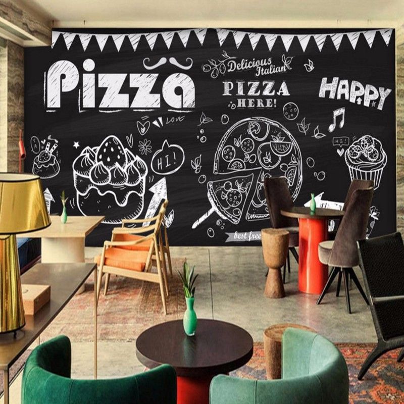 Hand Art Painting Pizza Cake Stereo Bedroom Living Room Lobby ... Hand Art Painting Pizza Cake Stereo Bedroom Living Room Lobby ...