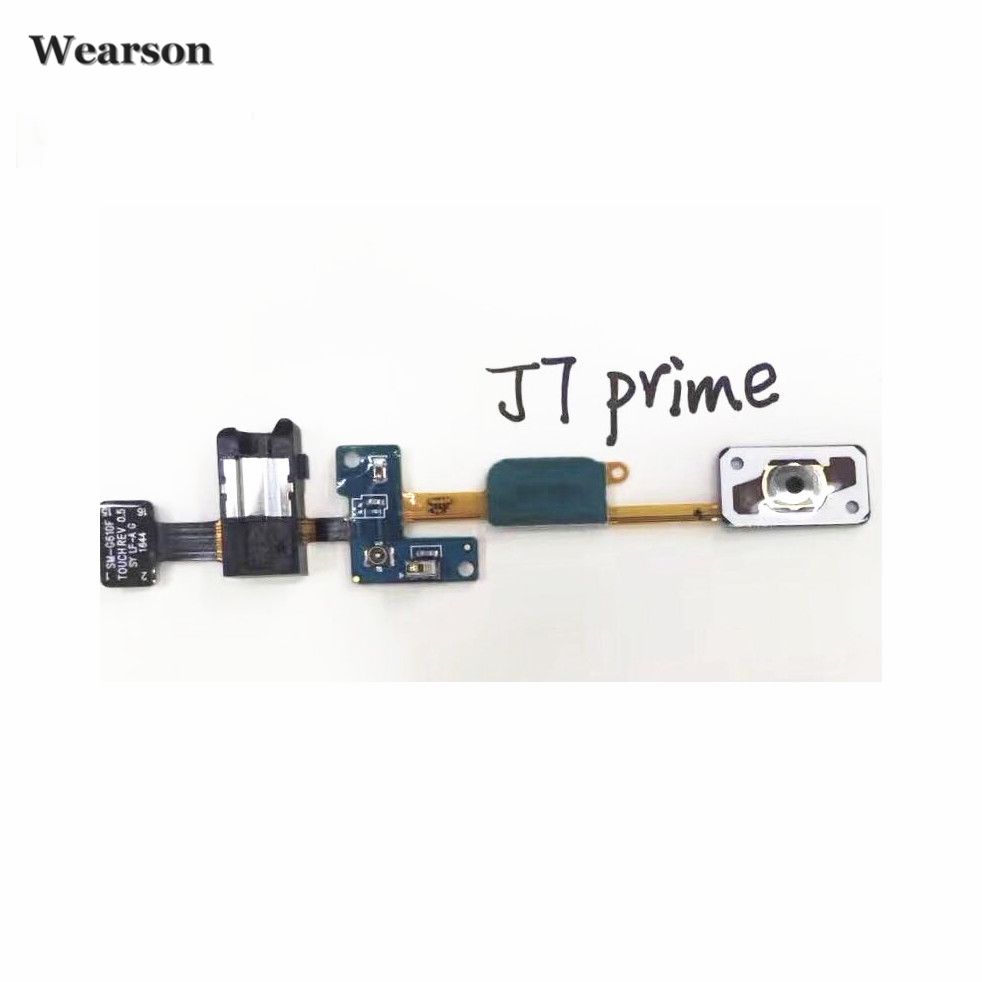 For Samsung J7 Prime J7Prime Power Button Key Flex Cable Earphone FPC
