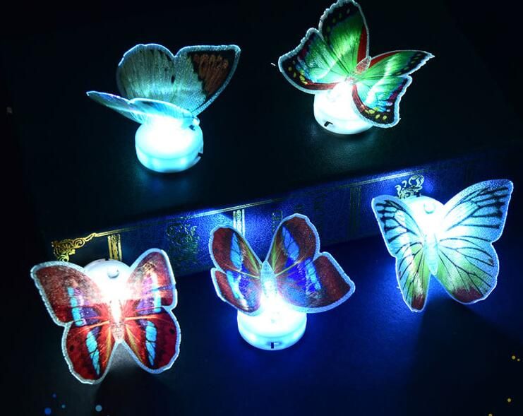 Night Lights Online Sale Colorful Fiber Optic Butterfly Nightlight LED