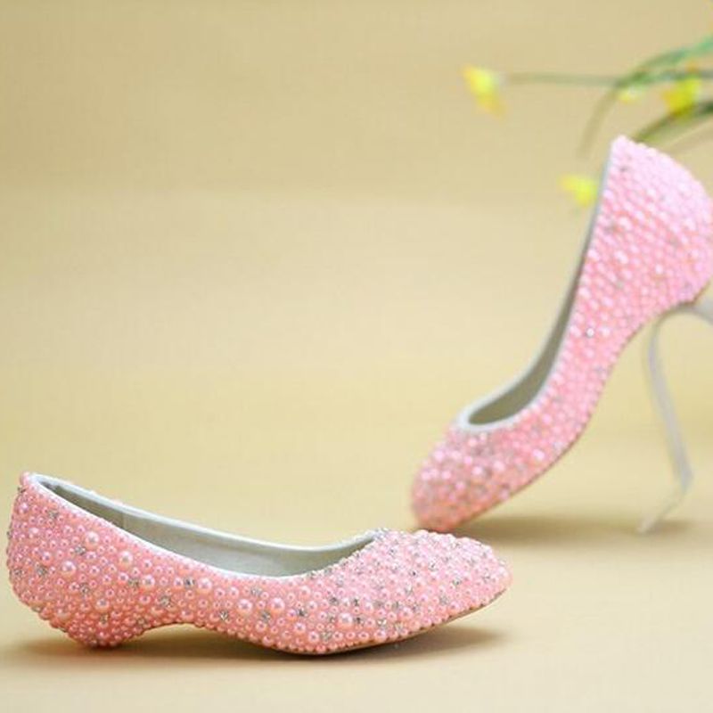 pink wedge shoes for wedding