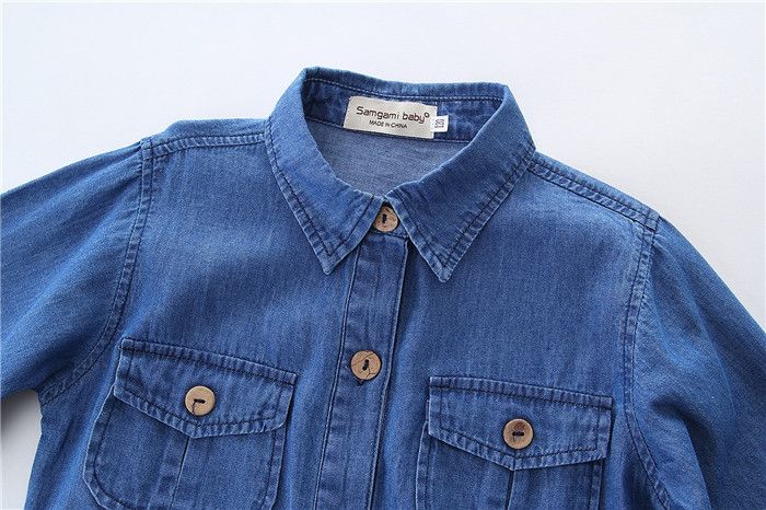 family matching denim shirts