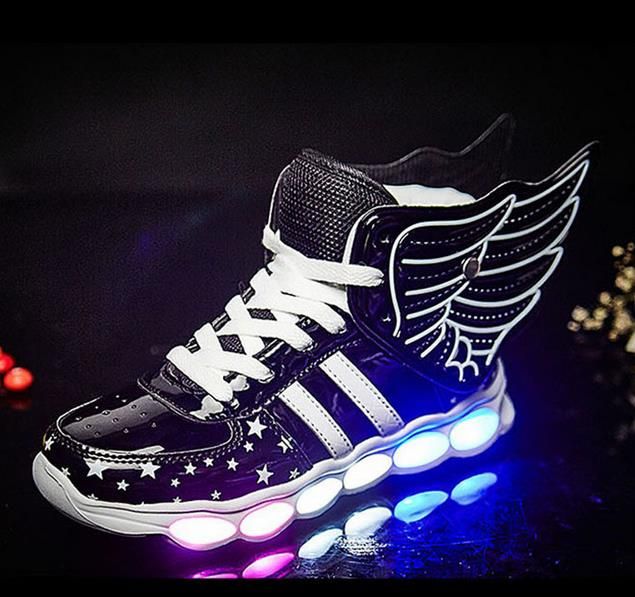 Großhandel Sohle Mit Leucht Mädchen Schuhgröße Schuhe Wachsenden Europäischen Turnschuhe Kinder Korb Jungen Led Sneaker Enfant Licht Usb Für xCBeod