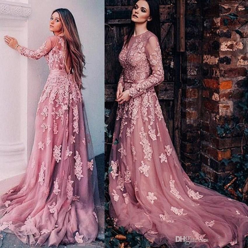 Vestidos de encaje elegantes largos Clearance