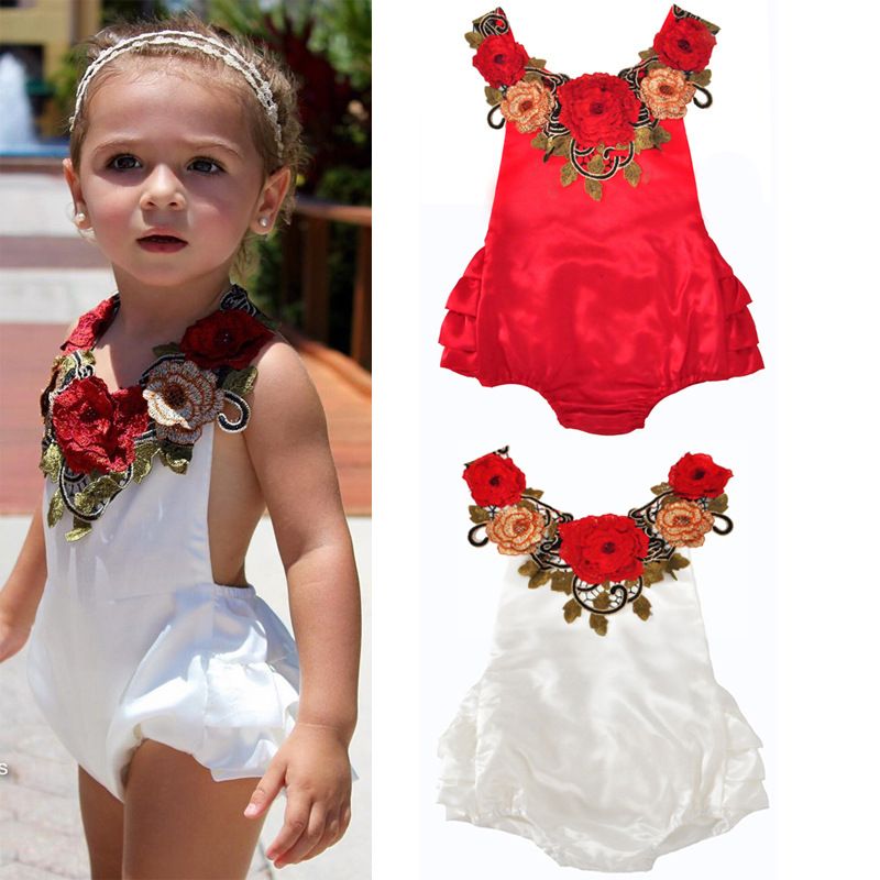 rose romper baby