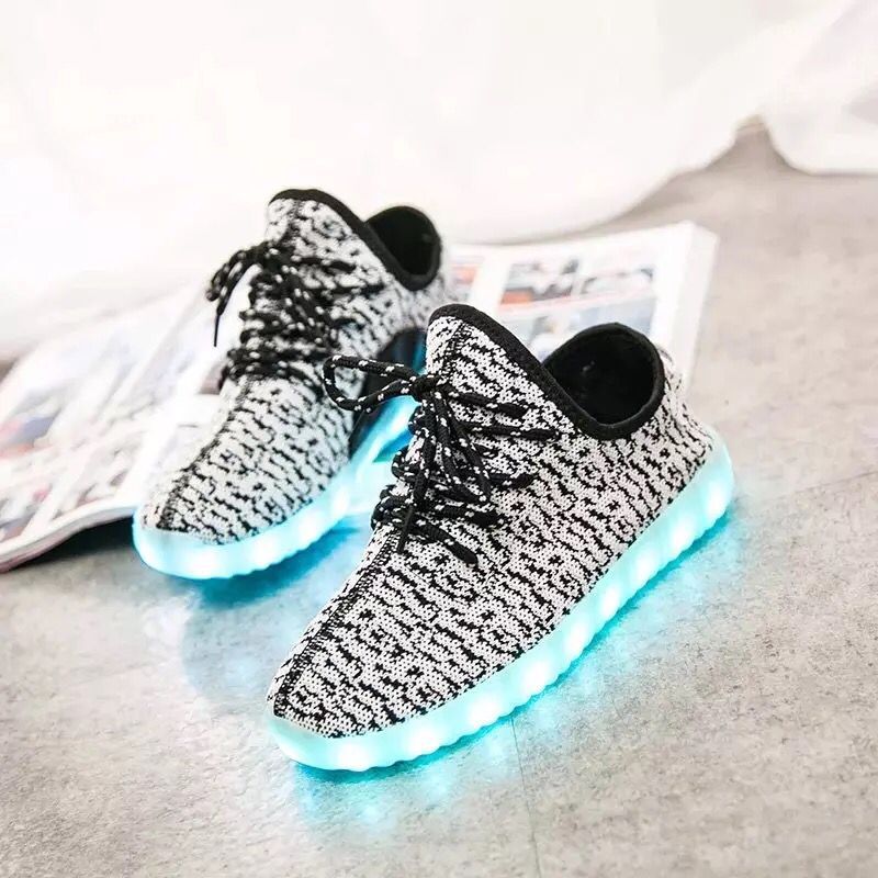 LED Shoes Light Up Colorful Flashing Sneakers With USB