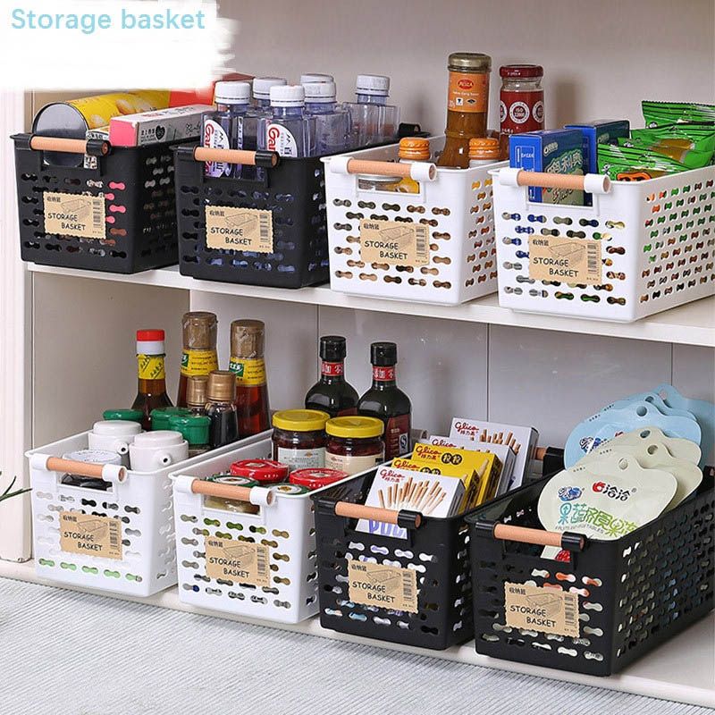 2020 Japanese Style Plastic Storage Basket Finishing Finishing