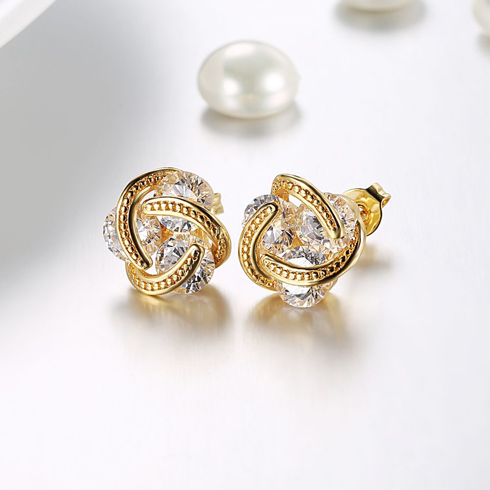 ear studs for ladies gold
