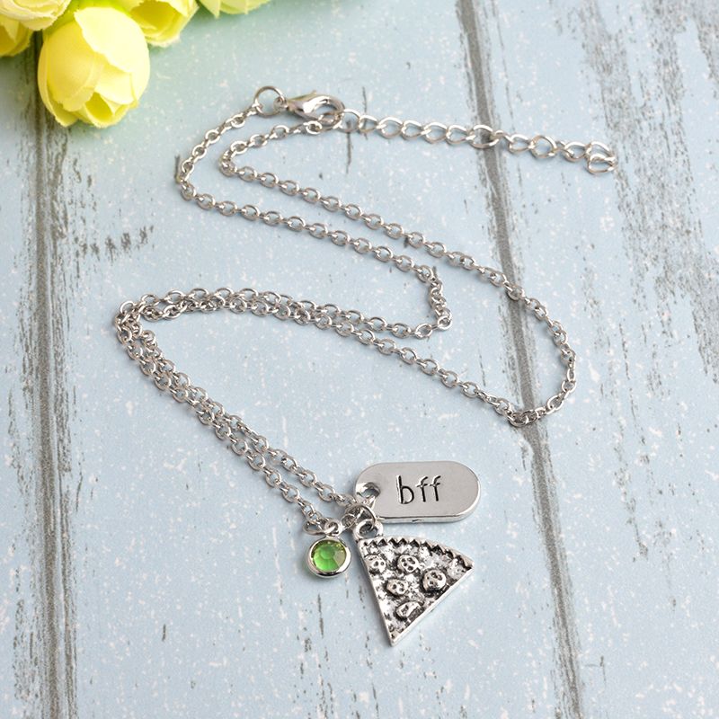 Grosshandel 6 Teile Satz Bff Pizza Halskette Bunte Strass Kette Beste Freunde Fur Immer Freundschaft Memorial Food Schmuck Von Qihejewelry 2 03 Auf De Dhgate Com Dhgate
