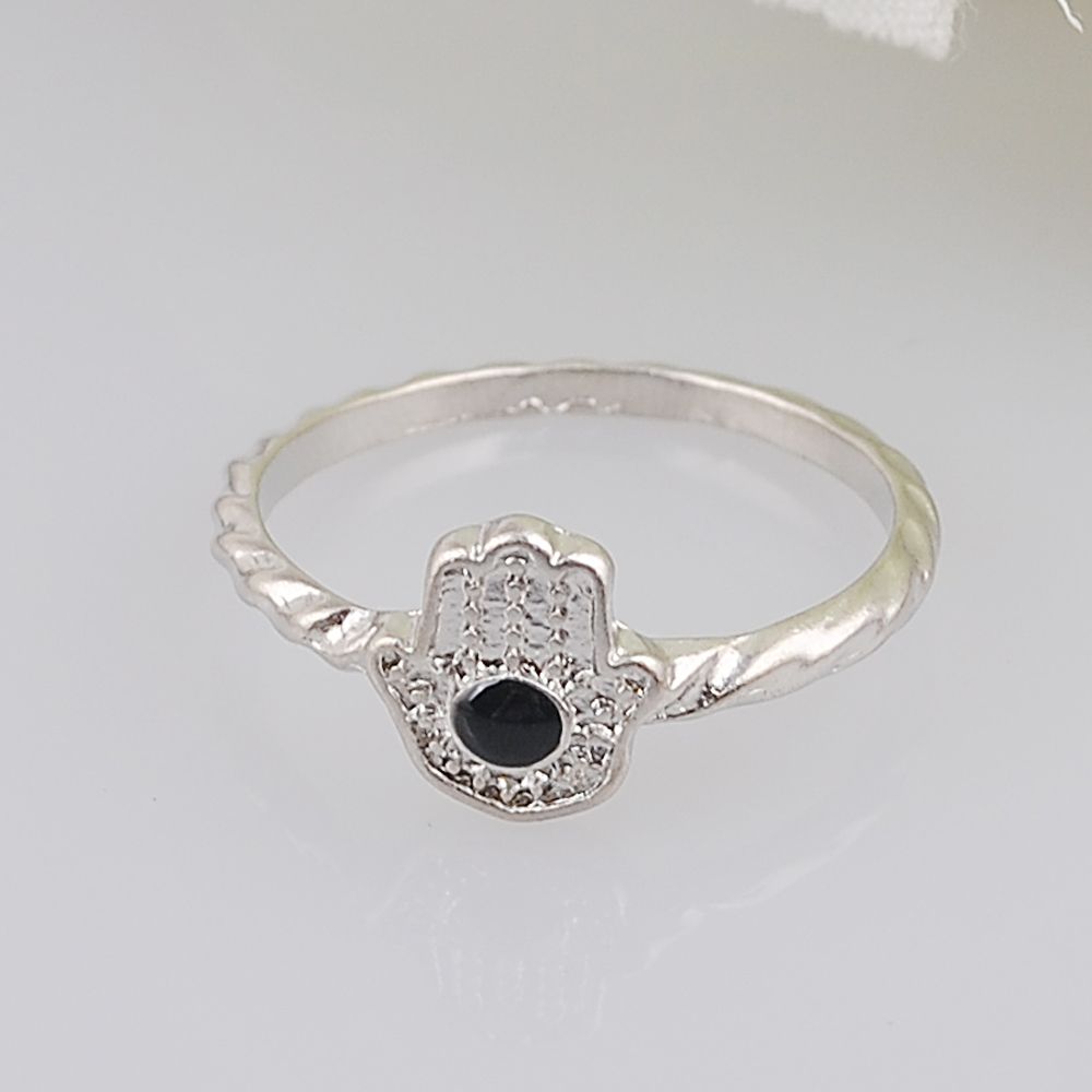 2020 Vintage Silber Color Statement Ring For Women 2017 Fatima Eye