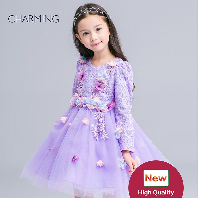 Girls Dresses Children Girl 7th Birthday Party Dress Child Dress ...