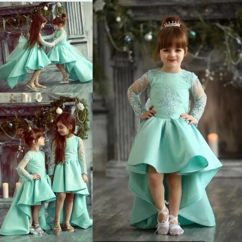 green flower girl dresses wedding