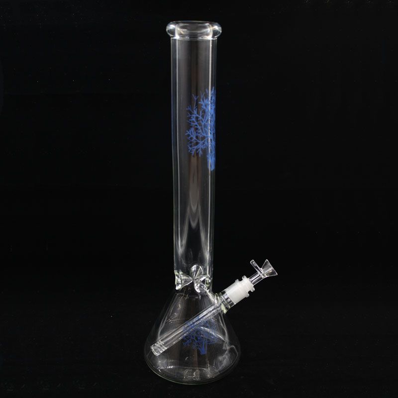 2020 18 Inches 9mm Beaker Bong Glass Water Bongs Glass Bong Water Pipe