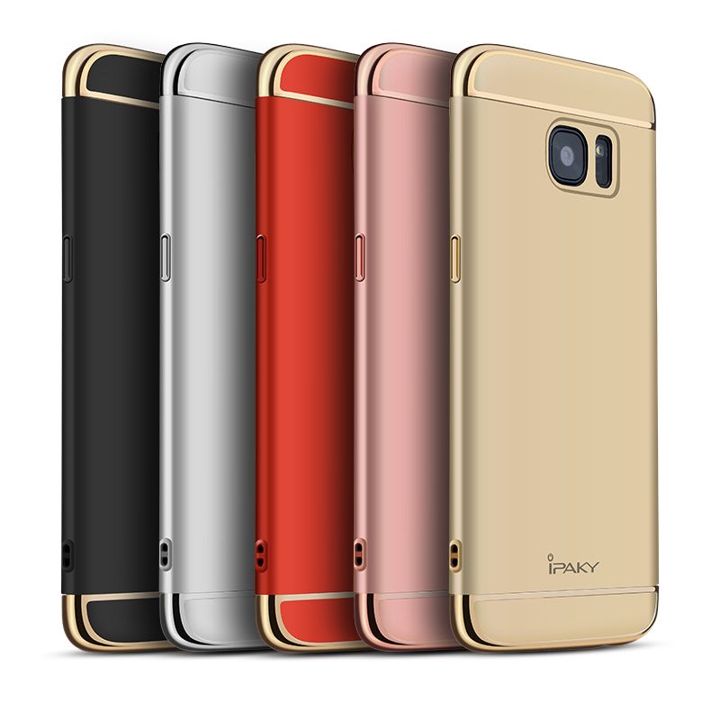 ipaky for samsung galaxy s7 edge case electroplate frame 3 in 1