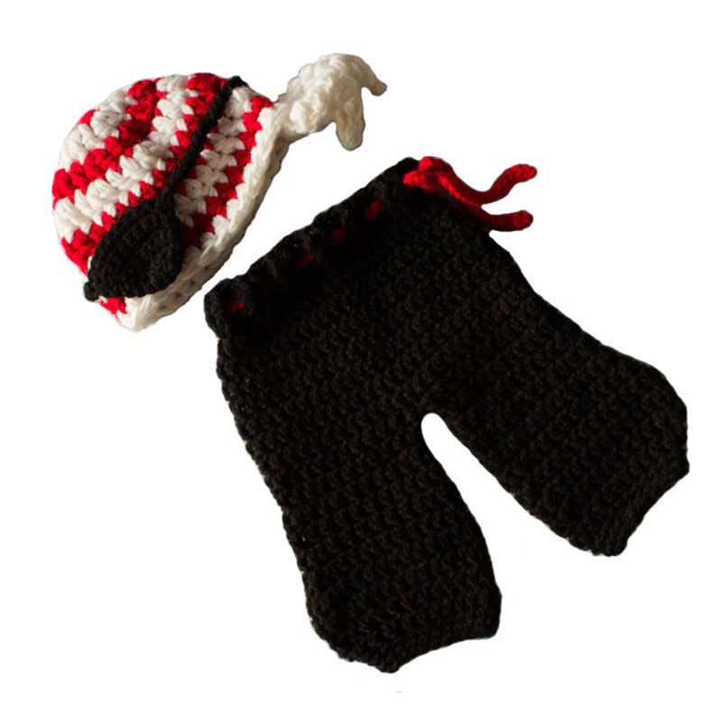 Compra Disfraz De Pirata Recien Nacido Conjunto De Pantalon Y Pantalon En Forma De Ganchillo Hecho A Mano De Punto De Crochet Para Bebe Nino Bebe Traje De Halloween Infantil Foto Prop