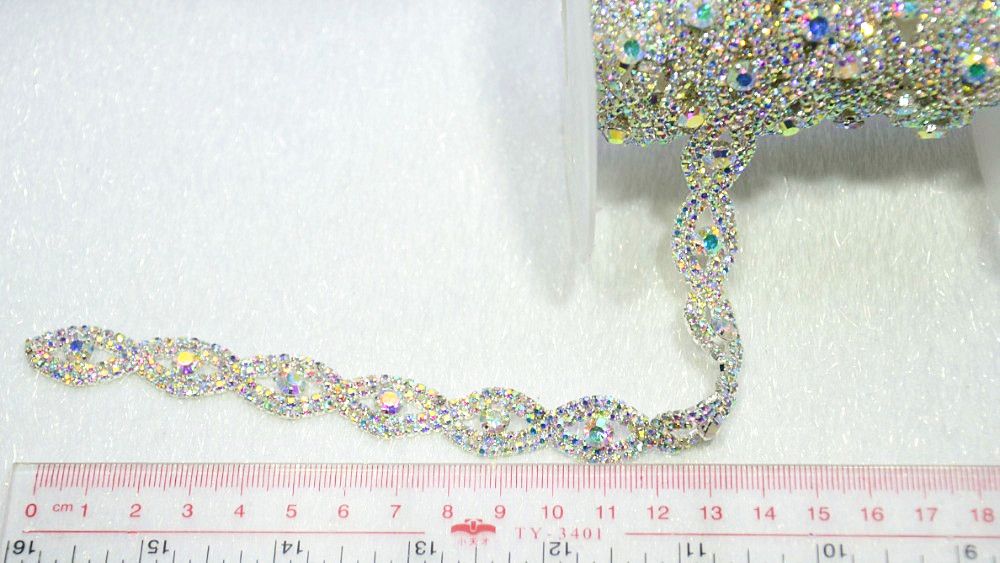 lot de 10 bandes strass de 16 à 17 cm envoi gratuit !