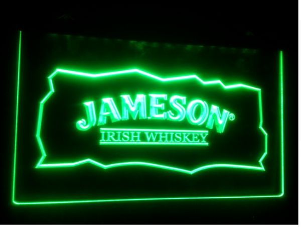 2019 Jameson Whiskey Bar Club Pub LED Neon Light Sign Home