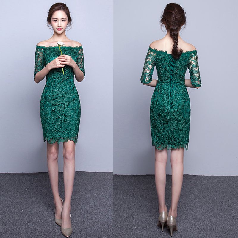 Dark Green Cocktail Dress