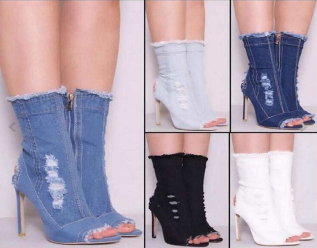 jean gladiator sandals