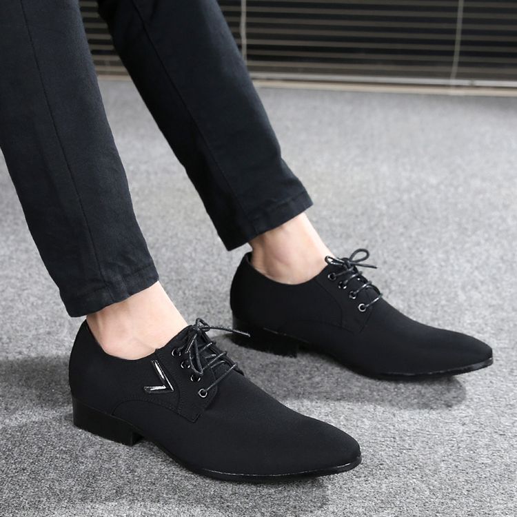 Zapatos formales para hombre puntiagudos Zapatos Oxford de negocios con cordones de gran tamaño Calzado social Negro Zapatos formales para hombre puntiagudos Zapatos Oxford de negocios con cordones de gran tamaño Calzado social Negro