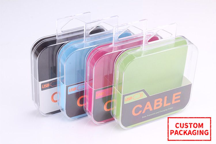 2020 Cable Data Line High Class Empty Plastic Packaging Box For
