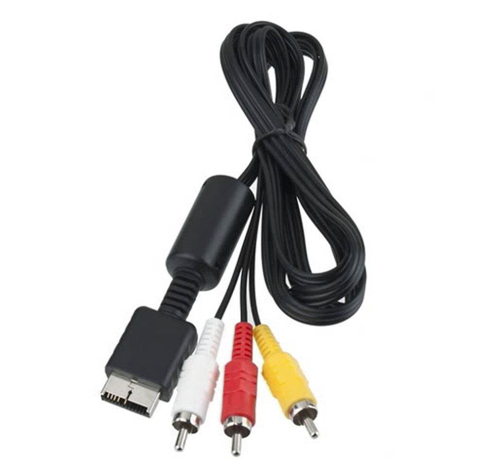 Оптовая продажа 100 шт. / лот 6 футов аудио видео AV кабель шнур к RCA для Sony PlayStation 2 PS2 PlayStation