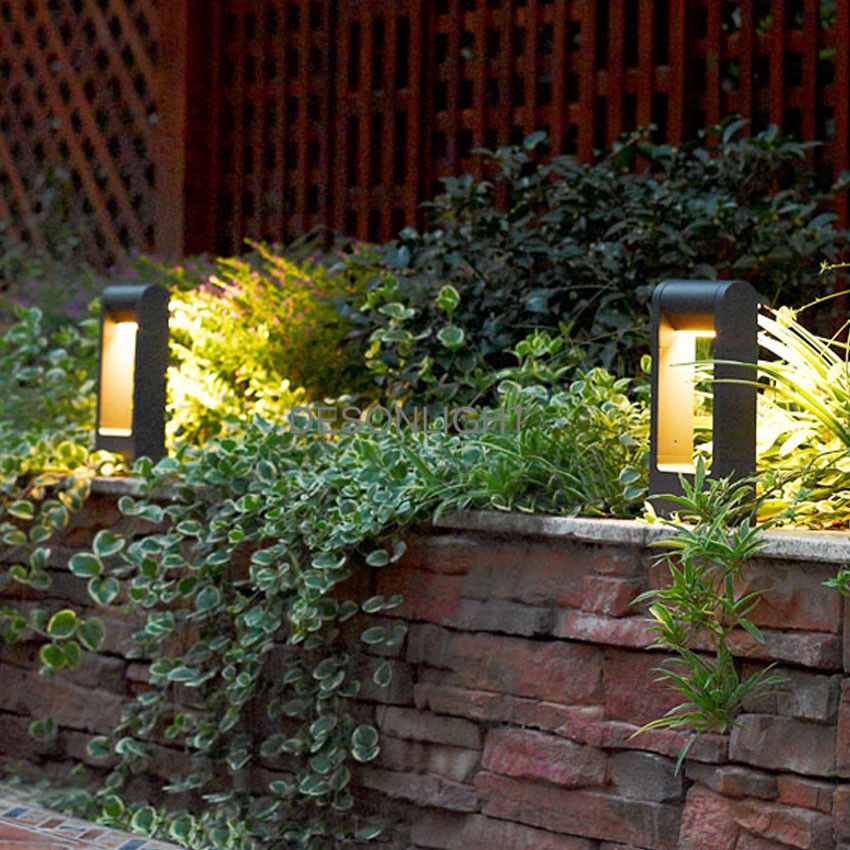 2018 Led Landscape Post Light Waterproof Ip54 Aluminum Alloy Outdoor 2018 Led Landscape Post Light Waterproof Ip54 Aluminum Alloy Outdoor Garden Lawn Pillar Lamp Bollard 30cm 65cm Ac110v Ac220v From