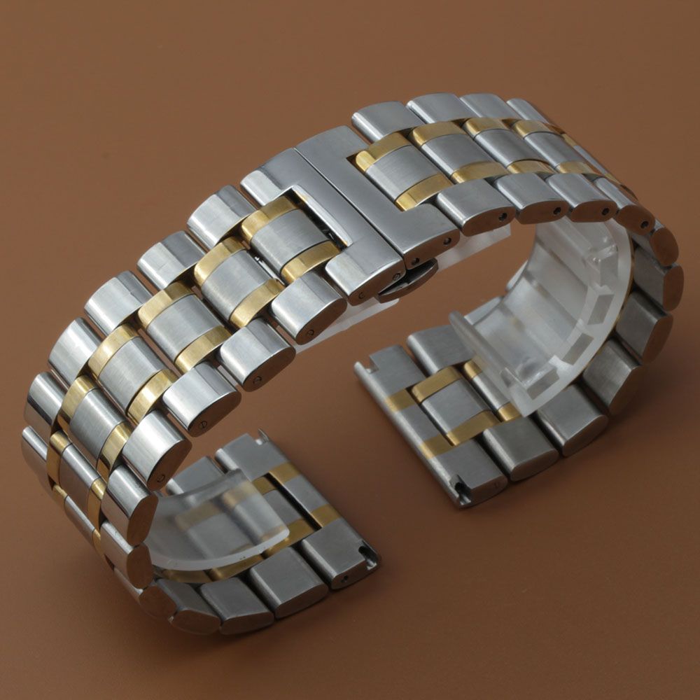 mens stainless steel watch bands