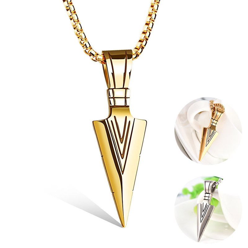 Whole Arrow Pendant Necklace Silver Gold Chain Fashion Hip Hop Whole Arrow Pendant Necklace Silver Gold Chain Fashion Hip Hop Jewelry For Women Men Gift Drop Ship 162370 Name From