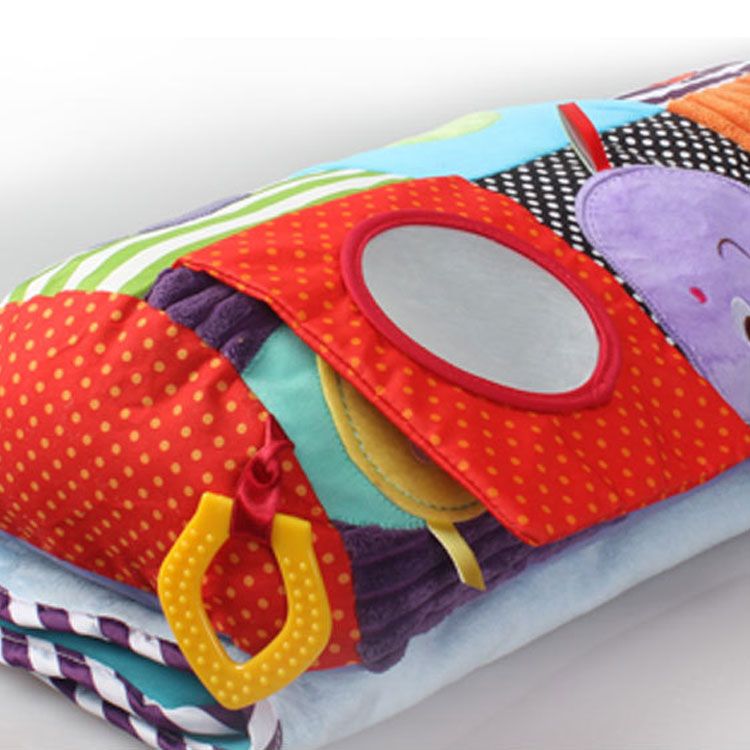 2020 Kids Rug Baby Soft Play Bell Mat Activity Gym Playing Mat Teether