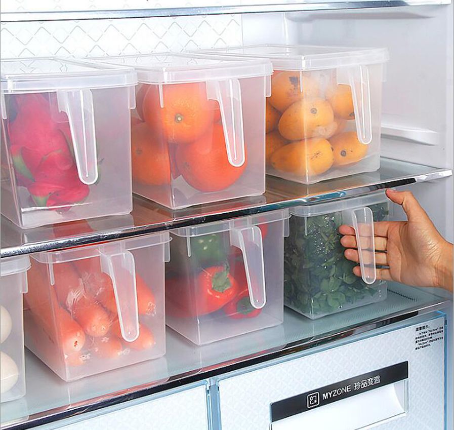 Clear Storage Box Food Vegetables Fruit Rectangular Container Storage