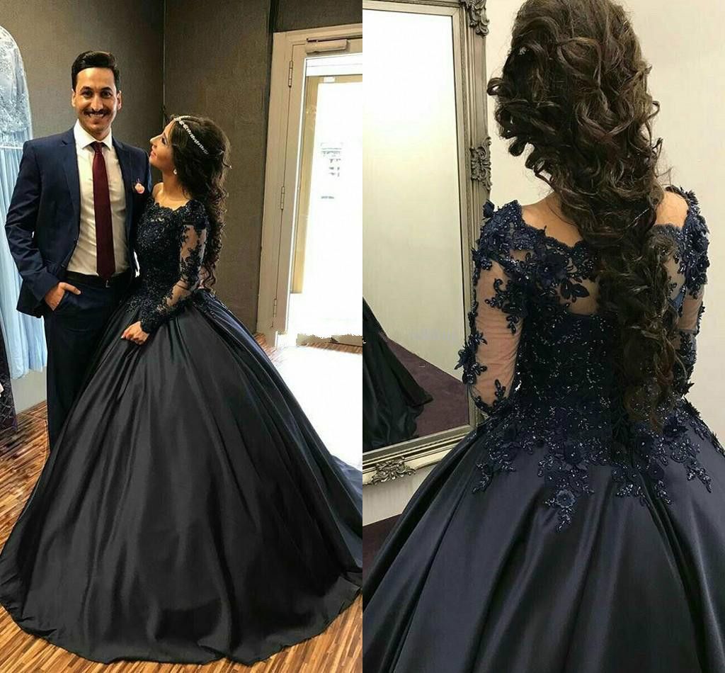 Compre Vestido De Bola Negro Vestidos De Quinceañera Fuera 