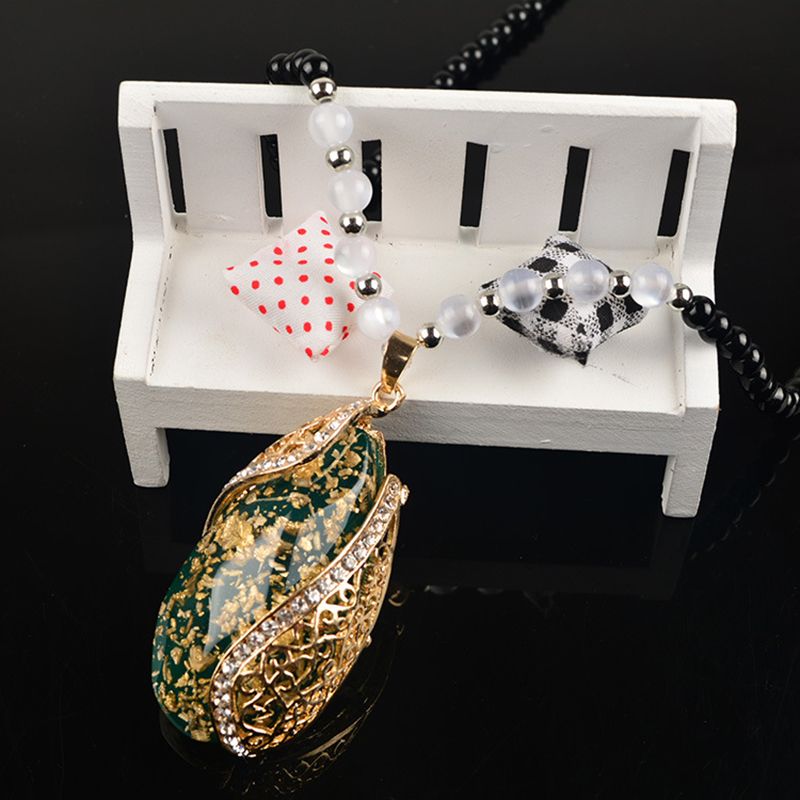 Nyaste kristall halsband smycken mode kvinnor kristall hängsmycke halsband smycken halsband hängande mix färger gratis frakt