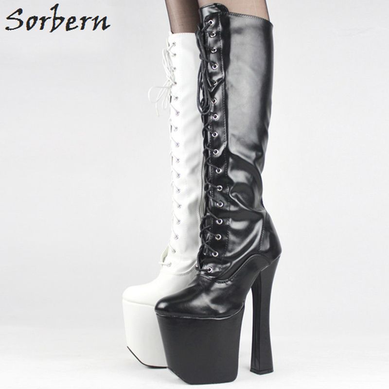 mid calf heeled boots uk
