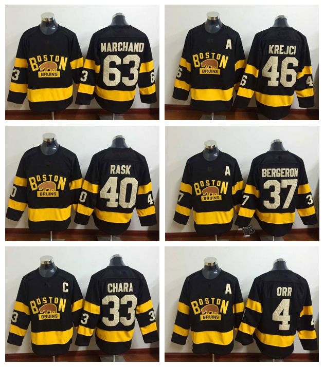 2019 Winter Classic Boston Bruins Jerseys Hockey 33 Zdeno Chara 37