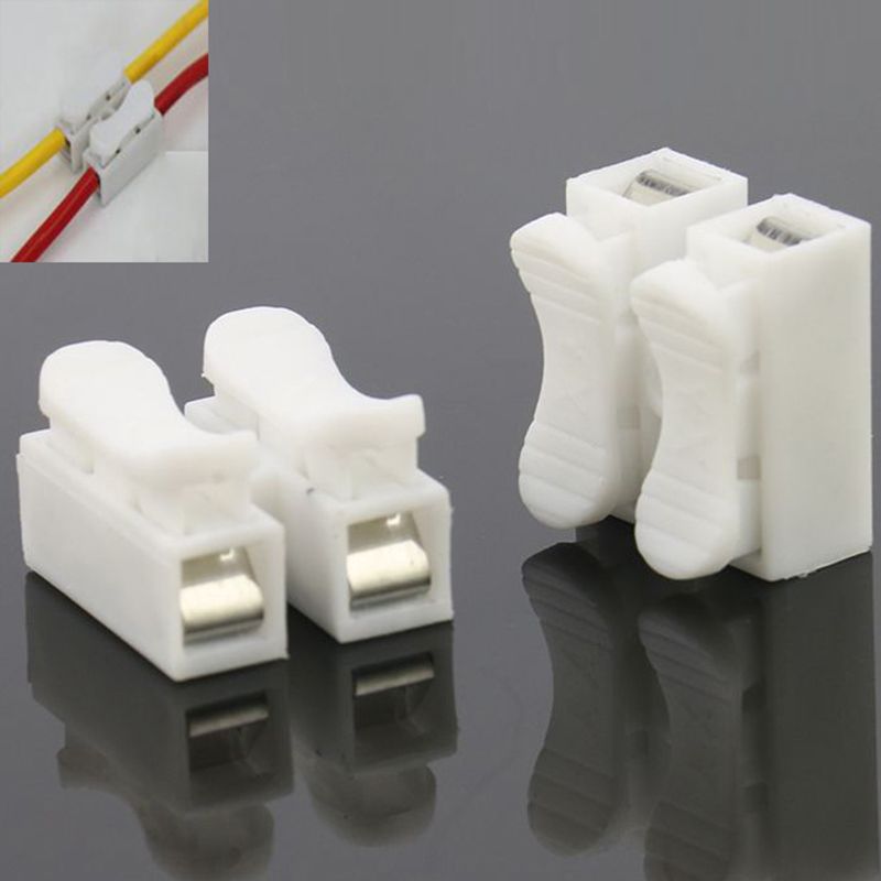 2018 Ch 2 Pin Spring Wire Connectors Electrical Cable Clamp 2018 Ch 2 Pin Spring Wire Connectors Electrical Cable Clamp Terminal Block Connector Led Strip Light Quick Connecting From Woerfu 1 01 Dhgate Com