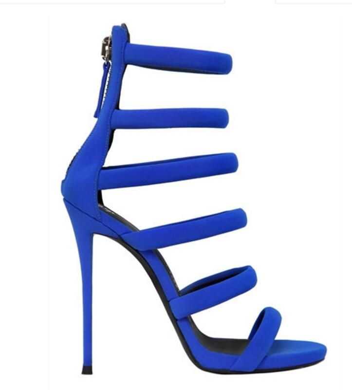 sandalia de festa azul marinho